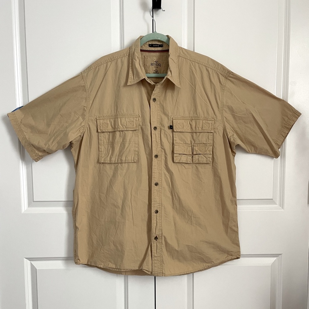 RedHead Tan Casual Button Down Shirt